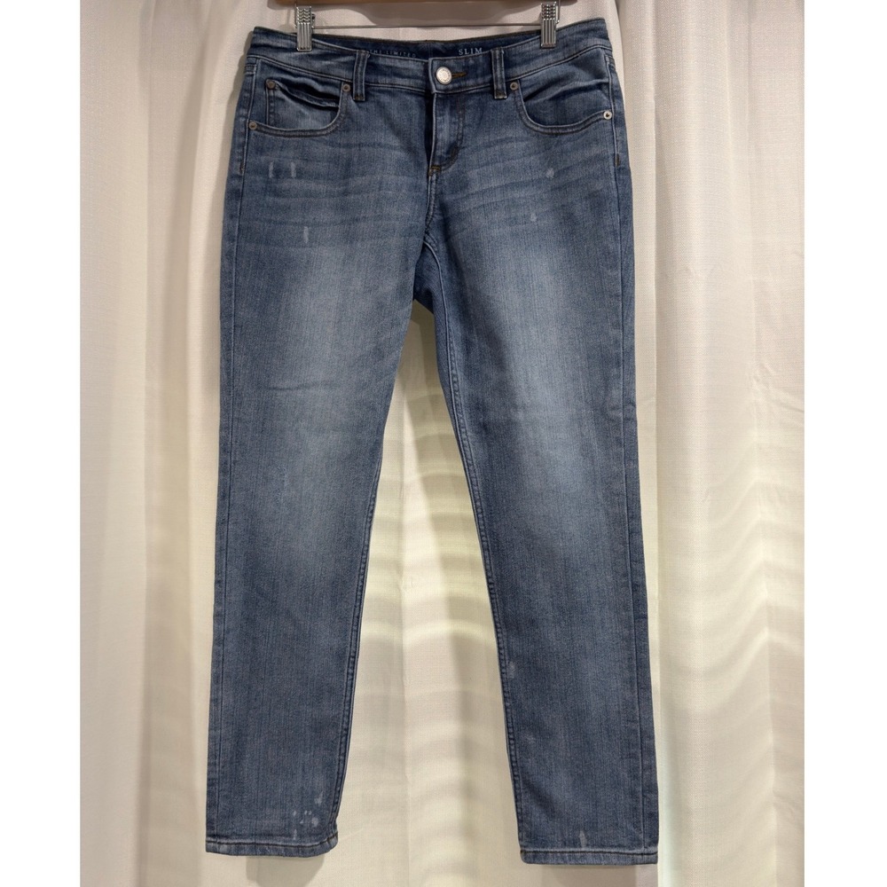 The Limited Slim Boyfriend Jeans Womens 6 Medium Wash Blue Denim P0C0330 01/16